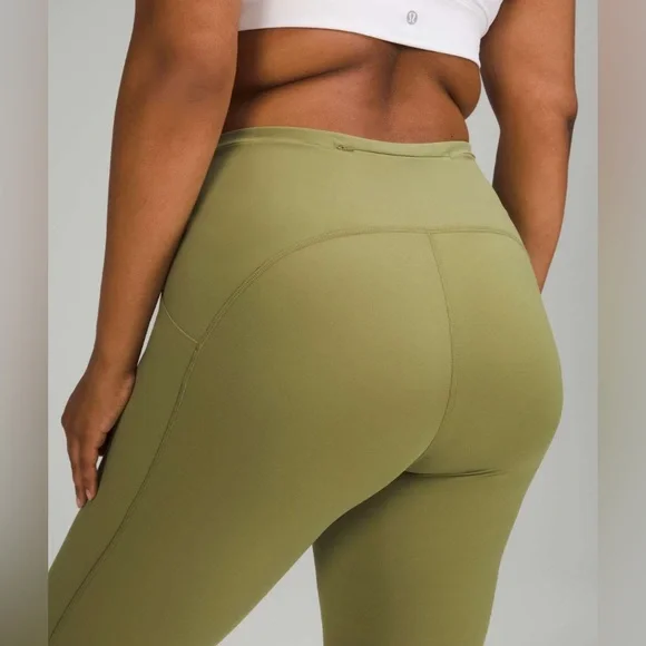 Lululemon Swift Speed High-Rise Crop 23" in Bronze Green Size 4 - Picture 4 of 5
